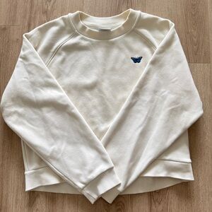 Aritzia Sunday Best Butterfly Cream Sweater